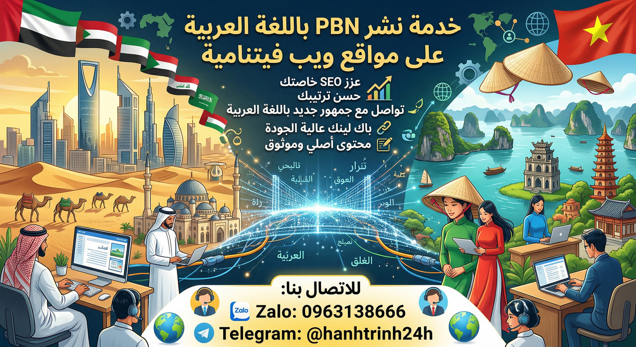 PBN بالعربية Backlink من فيتنام