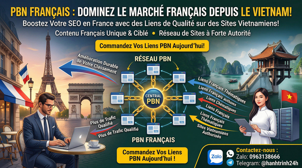 Backlinks PBN en Français .vn – SEO Puissant