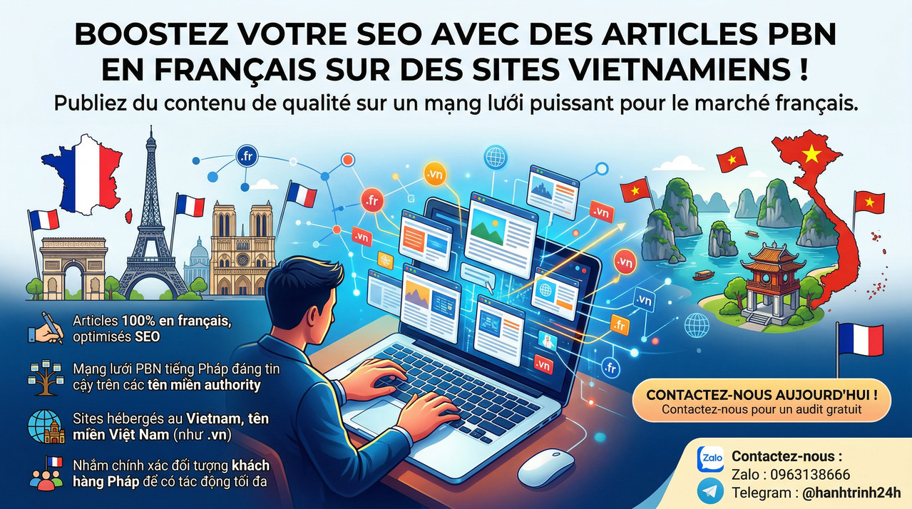 Publication d’Articles PBN en Français sur .vn