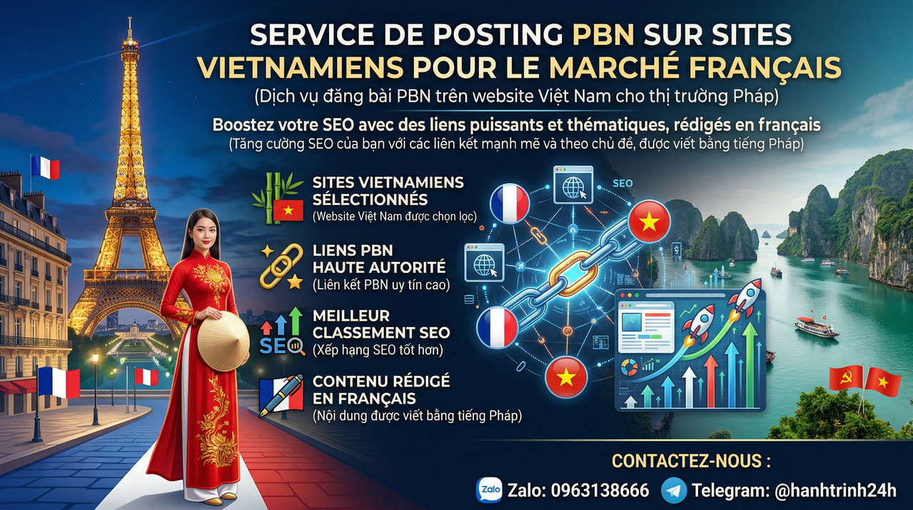 Publier PBN en Français sur Domaines Vietnamites