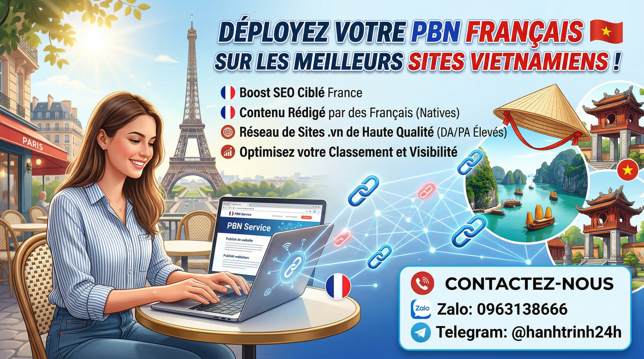 Backlinks PBN en Français .vn Vietnam