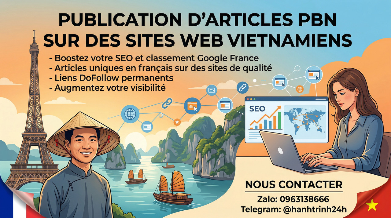 Service PBN Français 2026 sur Sites Vietnam .vn